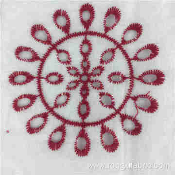 wholesale popular Lace multi color embroidery fabric cotton
